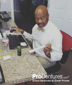 Dr. Ron Evans at work - ProDentures, Southwest Houston