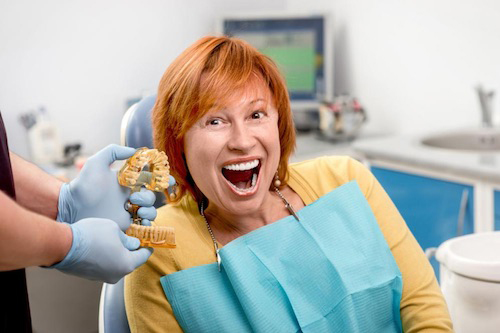 Image of Houston Denture Patient with an Elder Dentist - ProDentures, Houston TX